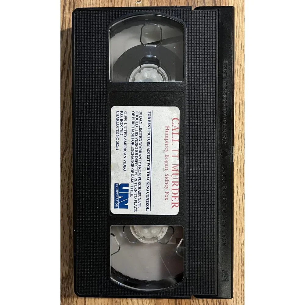 Call It Murder (VHS, 1985) Humphrey Bogart, Sidney Fox 1934 Film
